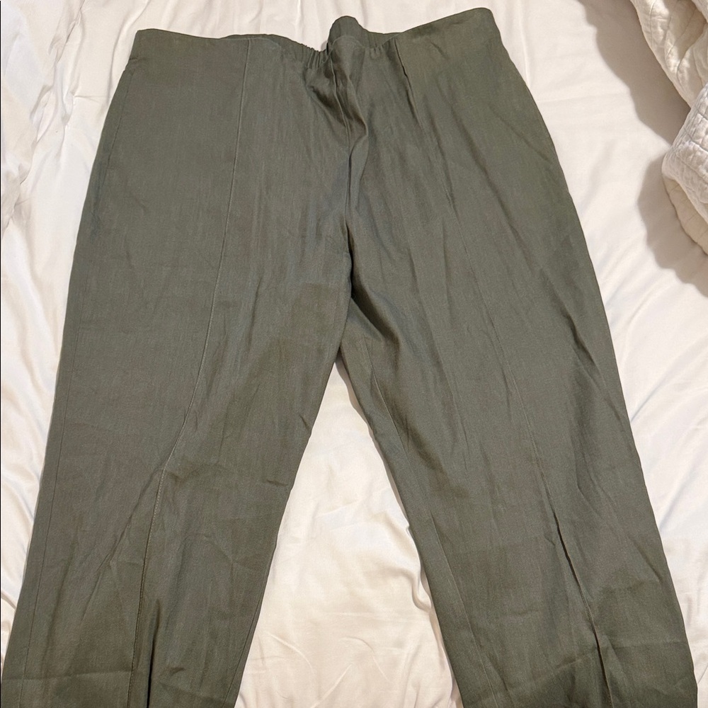 J.jill line Olive Green Dress Pants